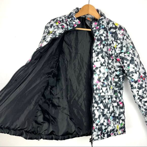 RBX | Snow Jacket Geometric Shapes Black White Snowboard Ski - Picture 4 of 10